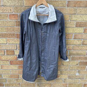 Vintage 1998 Bianca Nygord Linen Shell Designer Jacket Gray